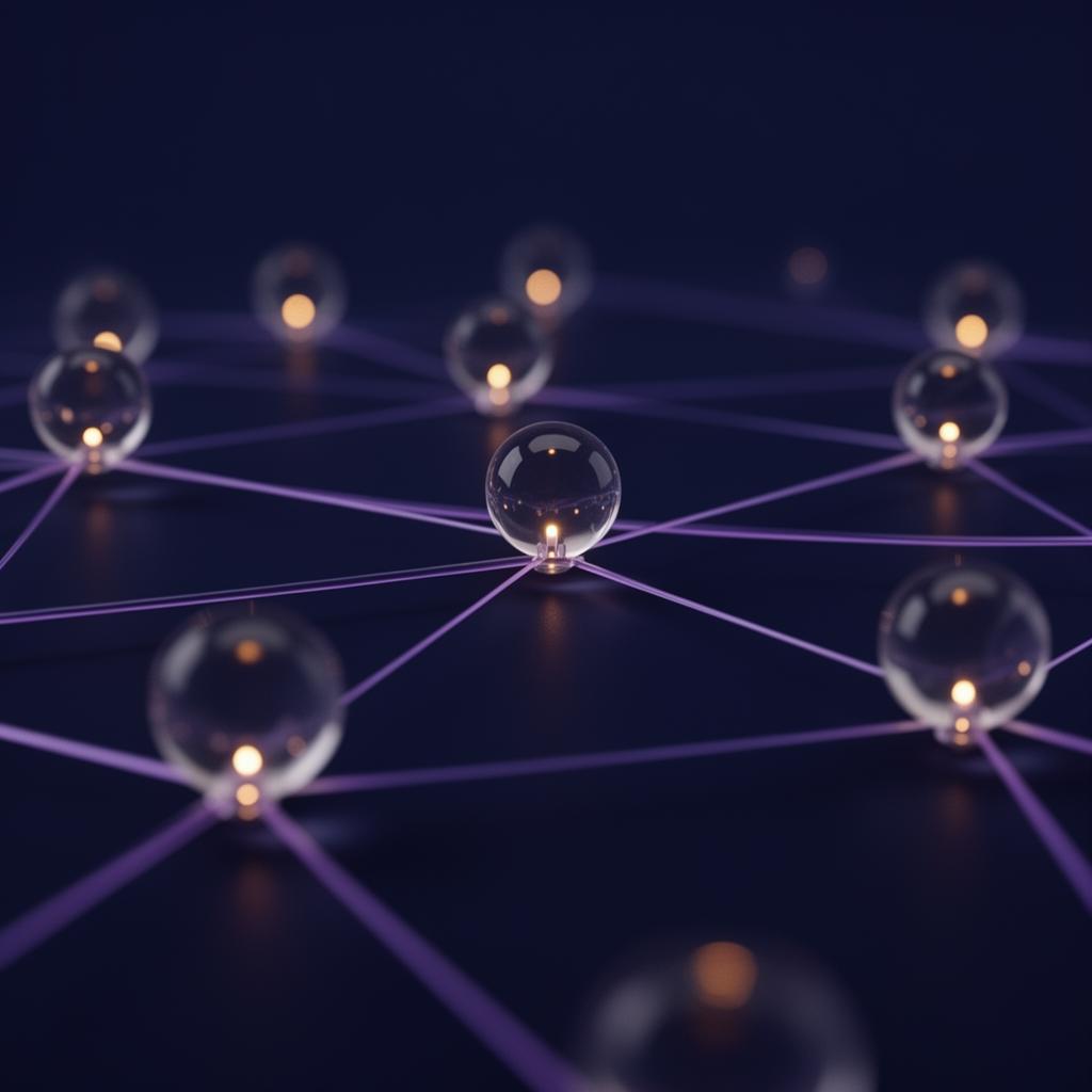 Network of connected nodes